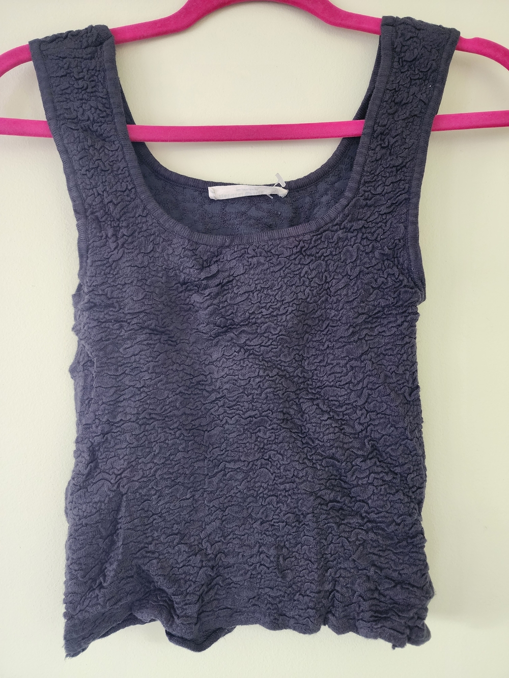 NATURAL LIFE Textured Sleeveless Tank Top